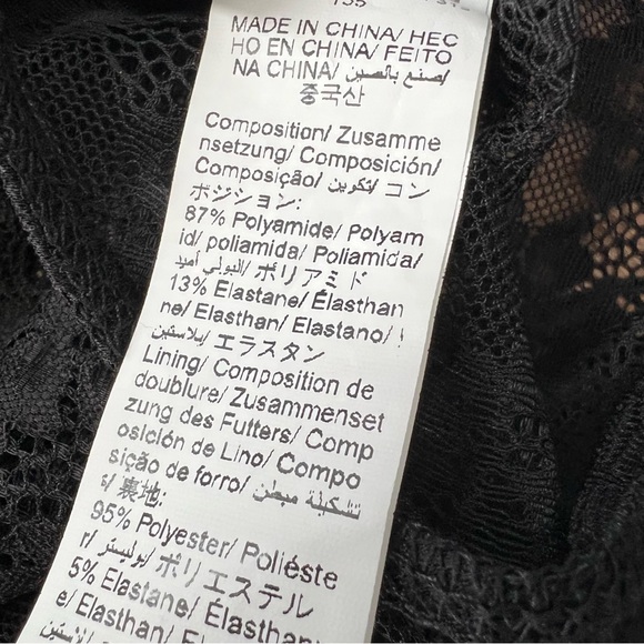 Sexy Black Lace Bodysuit size Medium New without Tags - Picture 4 of 7